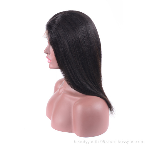 High Quality Lace Front Closure Short Bob Wigs Brazilian 130% Density Human Bob Hair Wig Virgin Human Hair Wigs for Black Women